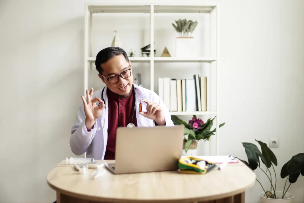 Online consultation with a provider